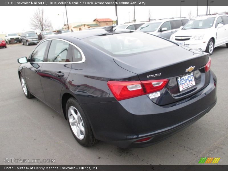 Blue Velvet Metallic / Dark Atmosphere/Medium Ash Gray 2016 Chevrolet Malibu LS