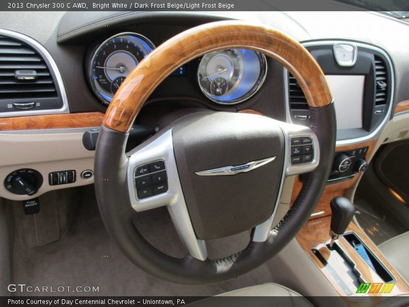 Bright White / Dark Frost Beige/Light Frost Beige 2013 Chrysler 300 C AWD