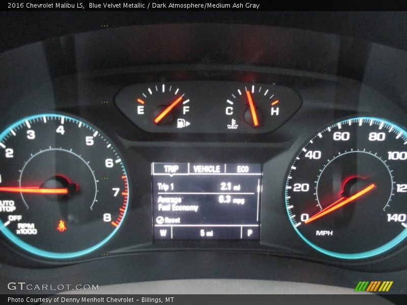 Blue Velvet Metallic / Dark Atmosphere/Medium Ash Gray 2016 Chevrolet Malibu LS