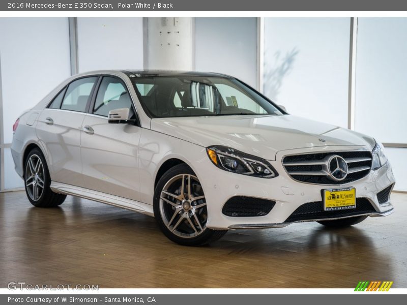Polar White / Black 2016 Mercedes-Benz E 350 Sedan