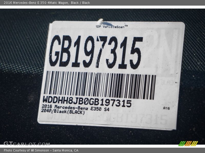 Black / Black 2016 Mercedes-Benz E 350 4Matic Wagon