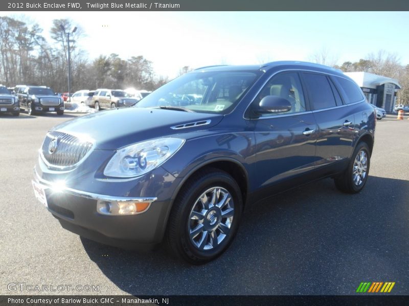Twilight Blue Metallic / Titanium 2012 Buick Enclave FWD