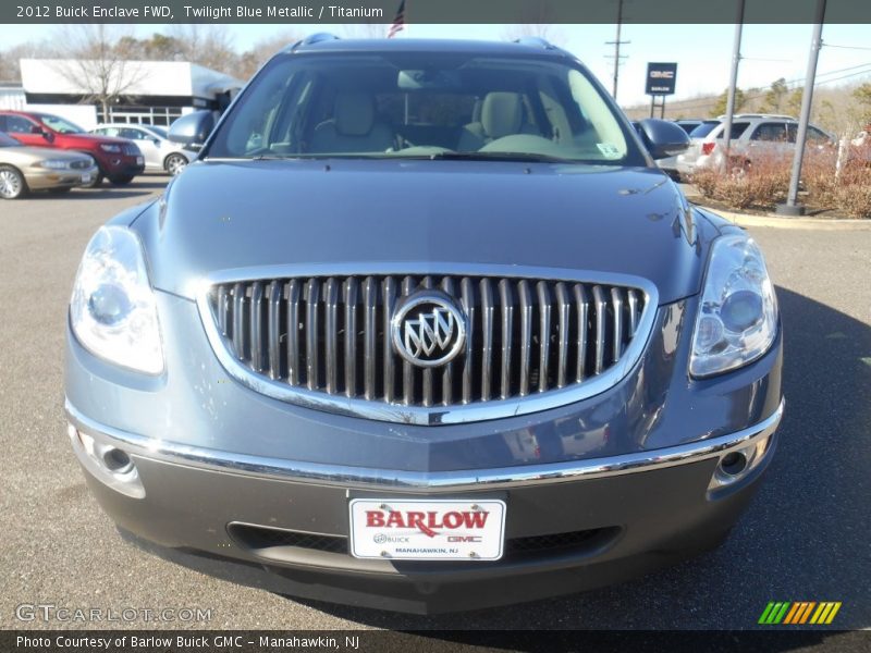 Twilight Blue Metallic / Titanium 2012 Buick Enclave FWD