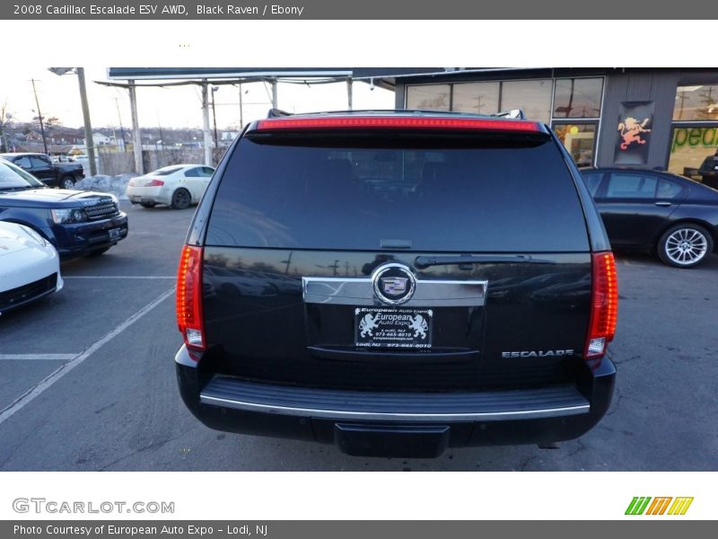 Black Raven / Ebony 2008 Cadillac Escalade ESV AWD