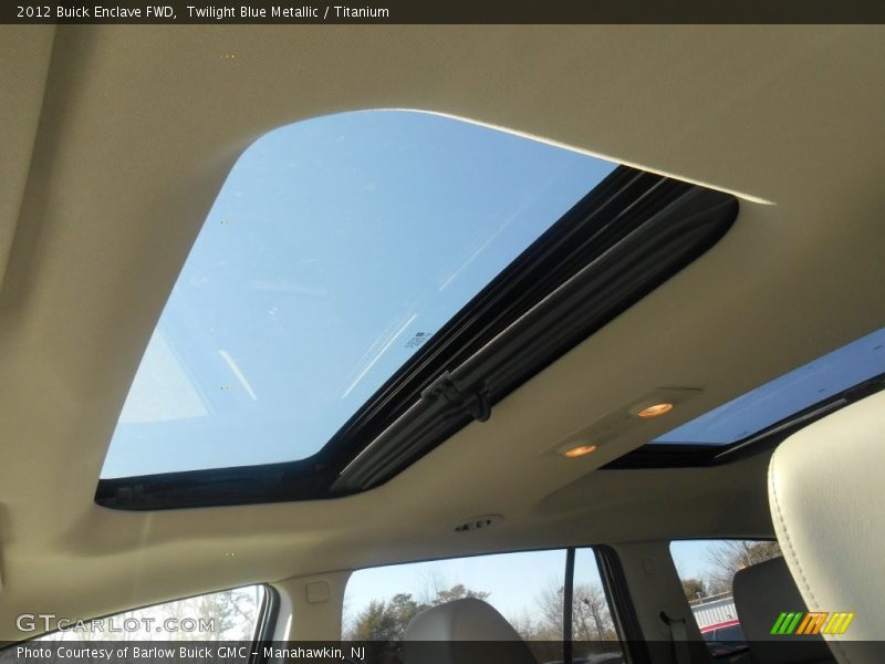 Twilight Blue Metallic / Titanium 2012 Buick Enclave FWD