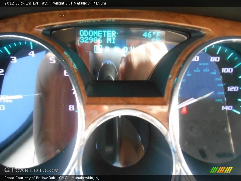 Twilight Blue Metallic / Titanium 2012 Buick Enclave FWD