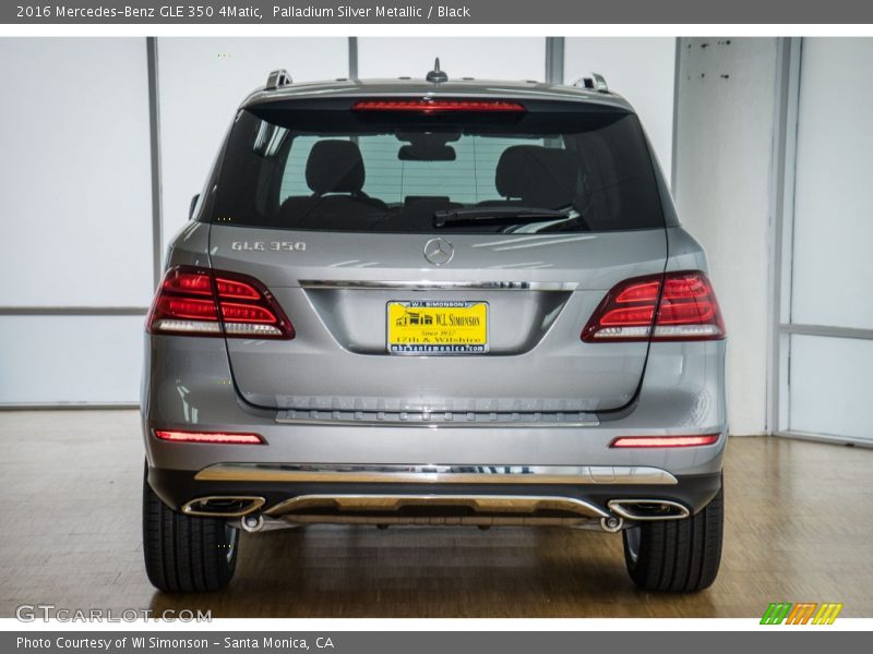 Palladium Silver Metallic / Black 2016 Mercedes-Benz GLE 350 4Matic