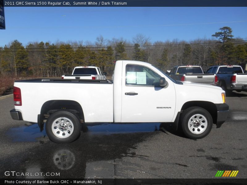 Summit White / Dark Titanium 2011 GMC Sierra 1500 Regular Cab