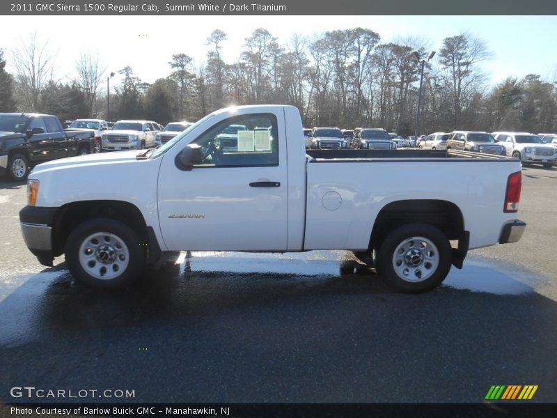 Summit White / Dark Titanium 2011 GMC Sierra 1500 Regular Cab