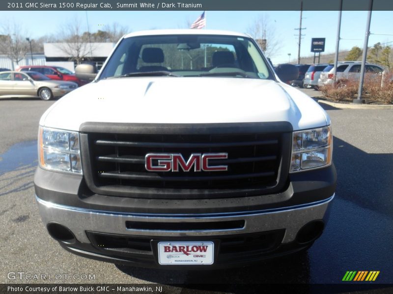 Summit White / Dark Titanium 2011 GMC Sierra 1500 Regular Cab