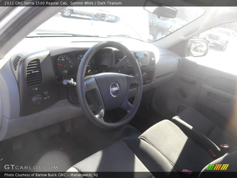 Summit White / Dark Titanium 2011 GMC Sierra 1500 Regular Cab