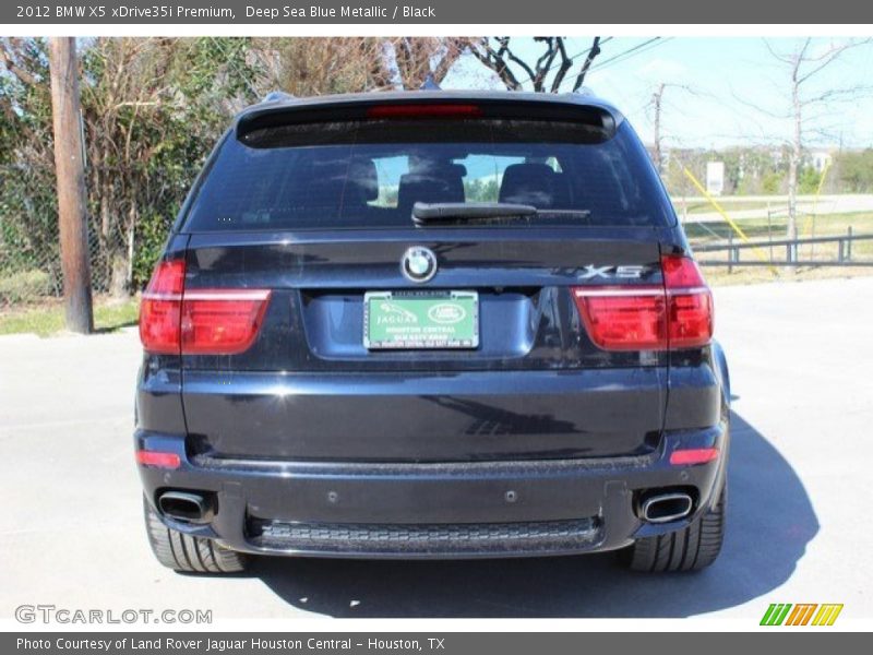 Deep Sea Blue Metallic / Black 2012 BMW X5 xDrive35i Premium