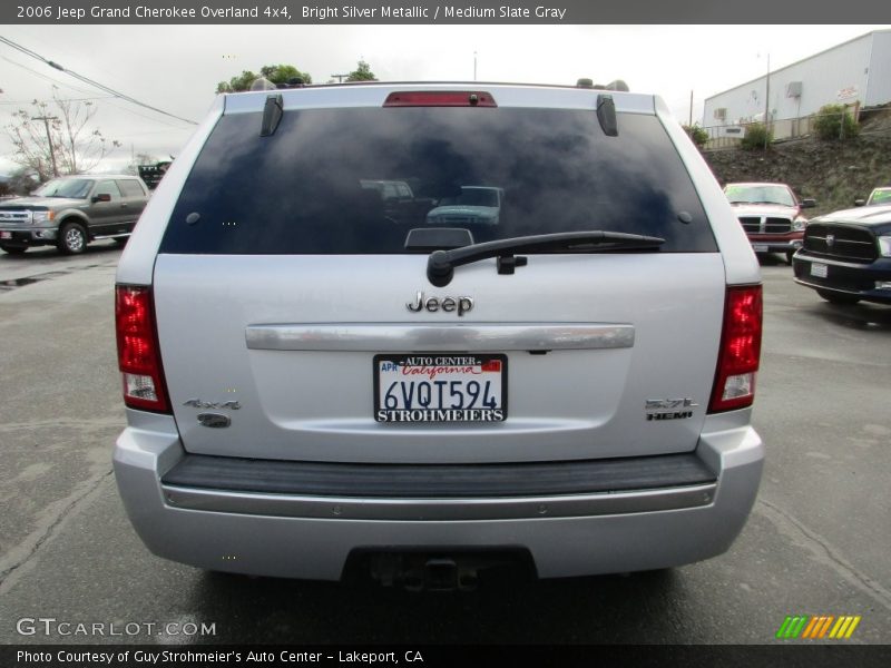 Bright Silver Metallic / Medium Slate Gray 2006 Jeep Grand Cherokee Overland 4x4