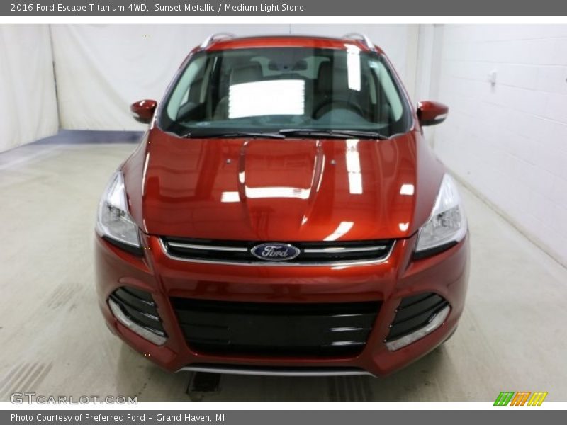 Sunset Metallic / Medium Light Stone 2016 Ford Escape Titanium 4WD
