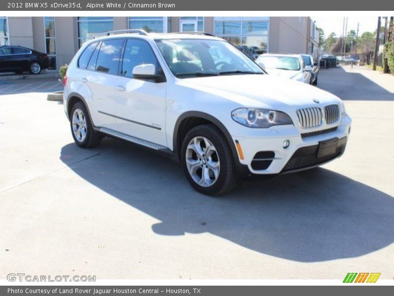 Alpine White / Cinnamon Brown 2012 BMW X5 xDrive35d
