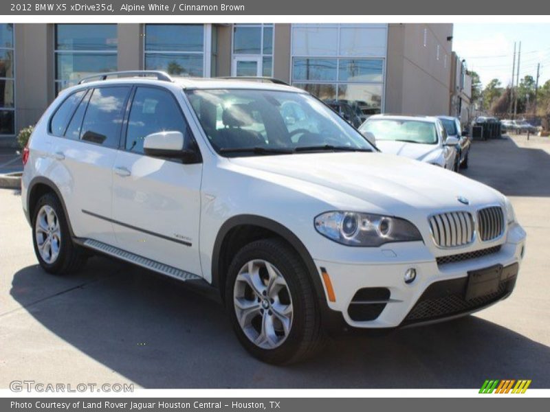 Alpine White / Cinnamon Brown 2012 BMW X5 xDrive35d