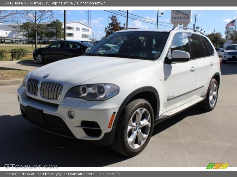 Alpine White / Cinnamon Brown 2012 BMW X5 xDrive35d