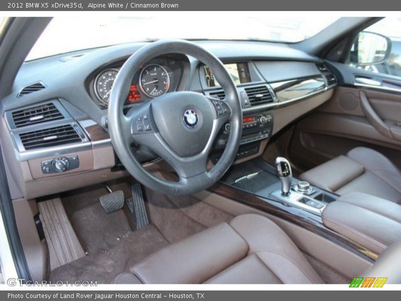 Alpine White / Cinnamon Brown 2012 BMW X5 xDrive35d