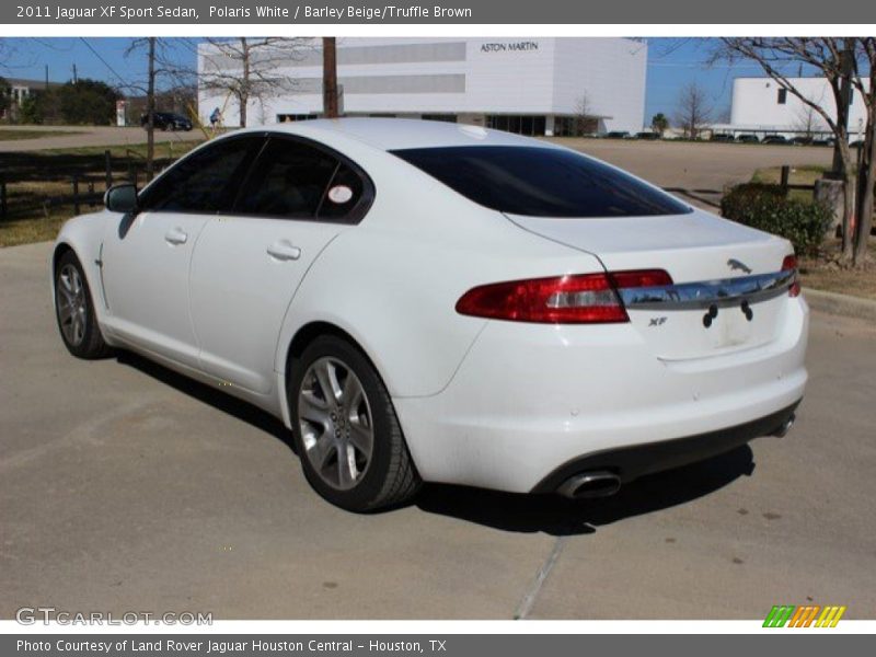 Polaris White / Barley Beige/Truffle Brown 2011 Jaguar XF Sport Sedan