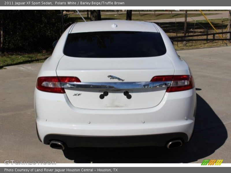 Polaris White / Barley Beige/Truffle Brown 2011 Jaguar XF Sport Sedan