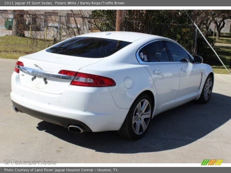 Polaris White / Barley Beige/Truffle Brown 2011 Jaguar XF Sport Sedan