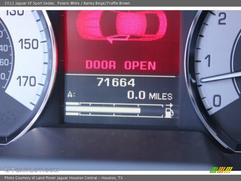 Polaris White / Barley Beige/Truffle Brown 2011 Jaguar XF Sport Sedan