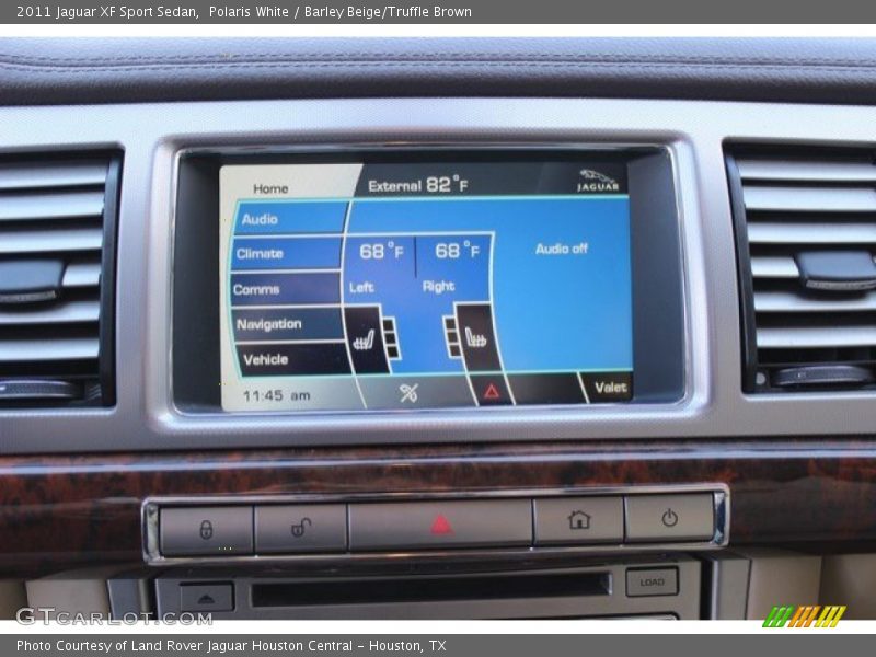 Polaris White / Barley Beige/Truffle Brown 2011 Jaguar XF Sport Sedan