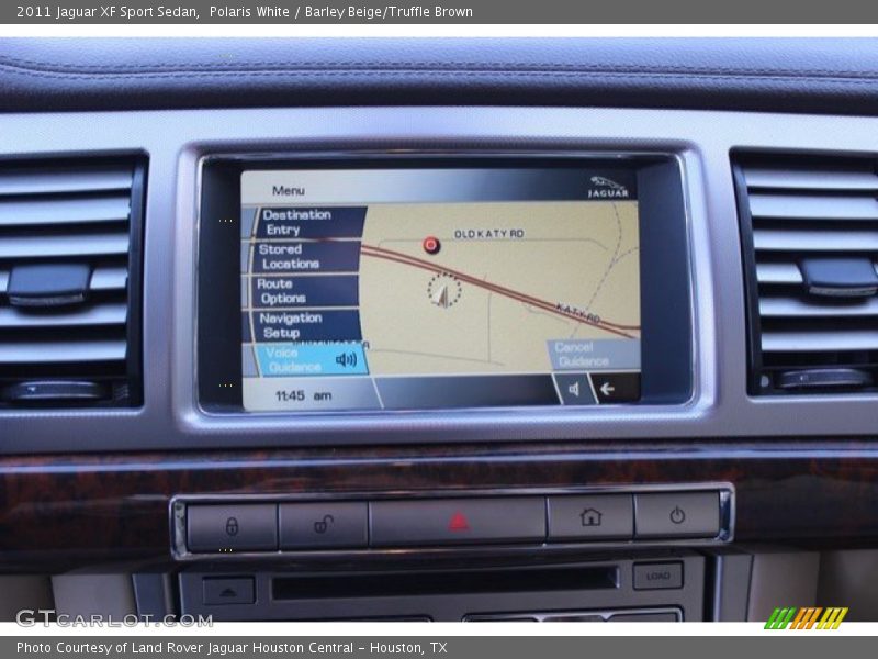 Polaris White / Barley Beige/Truffle Brown 2011 Jaguar XF Sport Sedan