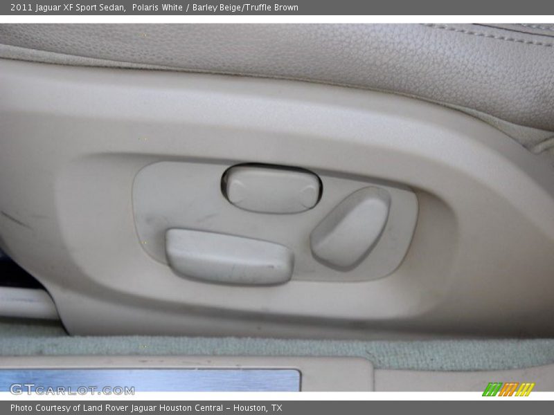 Polaris White / Barley Beige/Truffle Brown 2011 Jaguar XF Sport Sedan