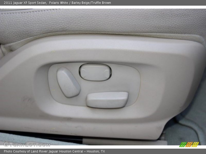 Polaris White / Barley Beige/Truffle Brown 2011 Jaguar XF Sport Sedan