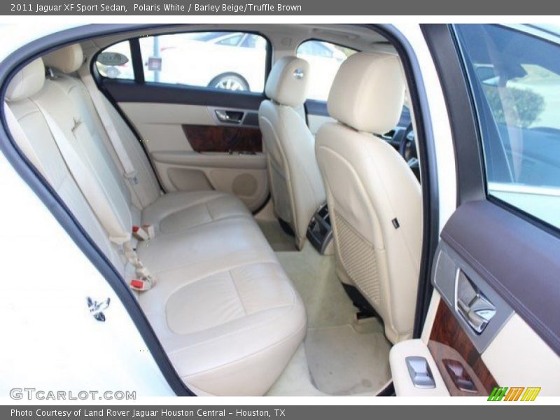 Polaris White / Barley Beige/Truffle Brown 2011 Jaguar XF Sport Sedan