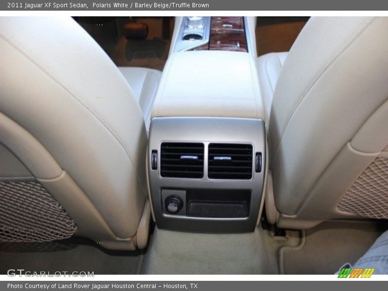 Polaris White / Barley Beige/Truffle Brown 2011 Jaguar XF Sport Sedan