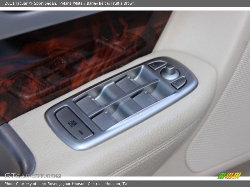 Polaris White / Barley Beige/Truffle Brown 2011 Jaguar XF Sport Sedan