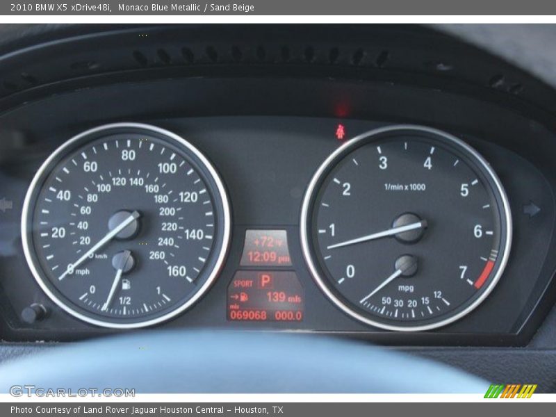 Monaco Blue Metallic / Sand Beige 2010 BMW X5 xDrive48i