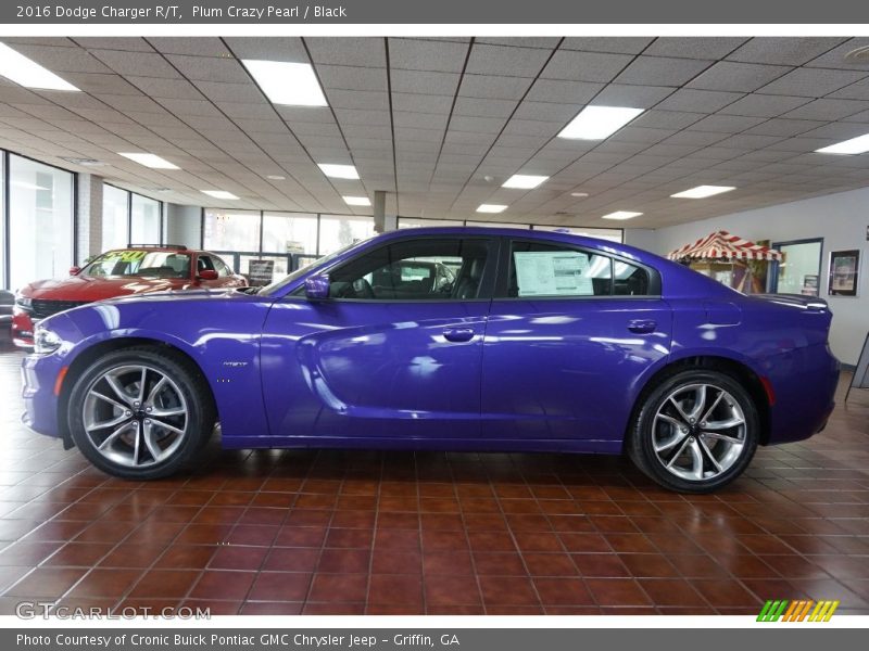 Plum Crazy Pearl / Black 2016 Dodge Charger R/T