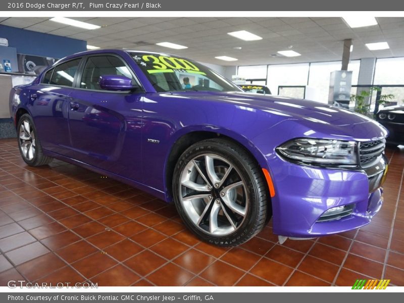 Plum Crazy Pearl / Black 2016 Dodge Charger R/T