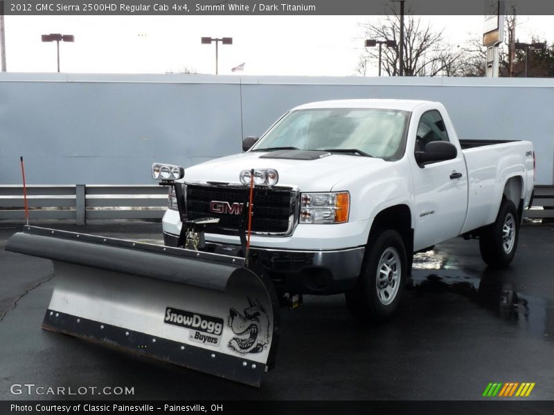 Summit White / Dark Titanium 2012 GMC Sierra 2500HD Regular Cab 4x4