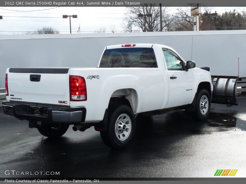 Summit White / Dark Titanium 2012 GMC Sierra 2500HD Regular Cab 4x4
