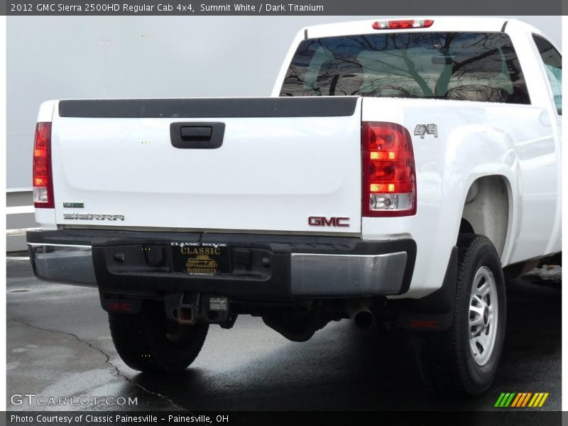 Summit White / Dark Titanium 2012 GMC Sierra 2500HD Regular Cab 4x4