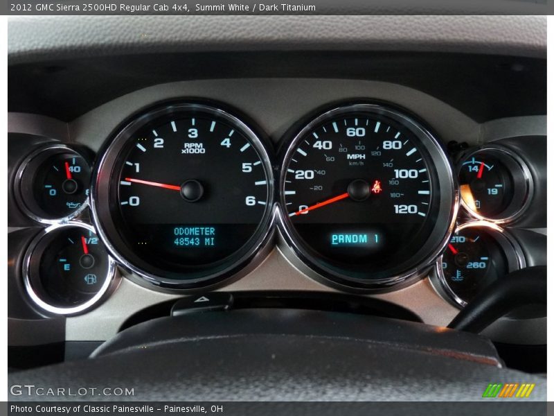Summit White / Dark Titanium 2012 GMC Sierra 2500HD Regular Cab 4x4