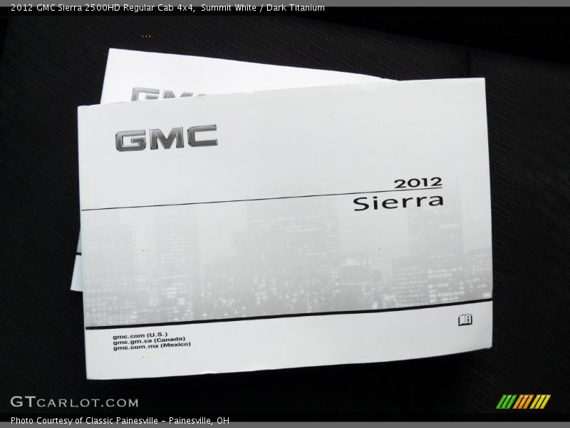 Summit White / Dark Titanium 2012 GMC Sierra 2500HD Regular Cab 4x4
