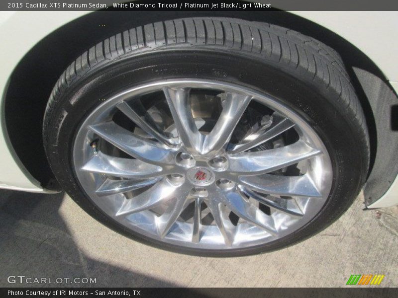 White Diamond Tricoat / Platinum Jet Black/Light Wheat 2015 Cadillac XTS Platinum Sedan