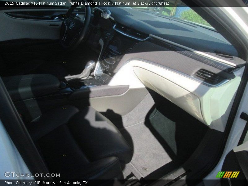 White Diamond Tricoat / Platinum Jet Black/Light Wheat 2015 Cadillac XTS Platinum Sedan