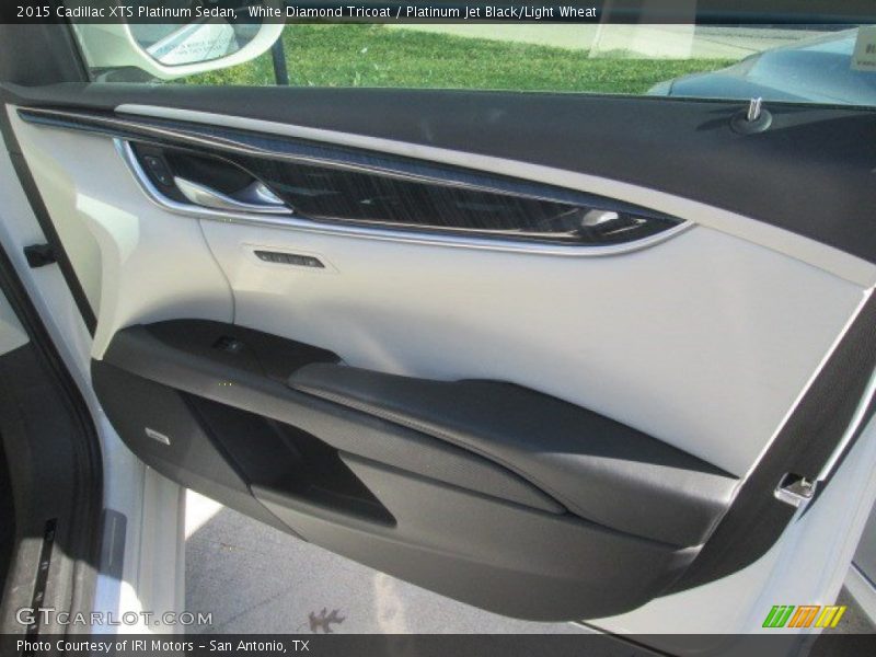 White Diamond Tricoat / Platinum Jet Black/Light Wheat 2015 Cadillac XTS Platinum Sedan