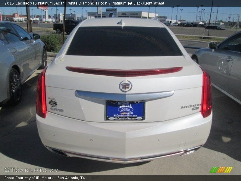 White Diamond Tricoat / Platinum Jet Black/Light Wheat 2015 Cadillac XTS Platinum Sedan