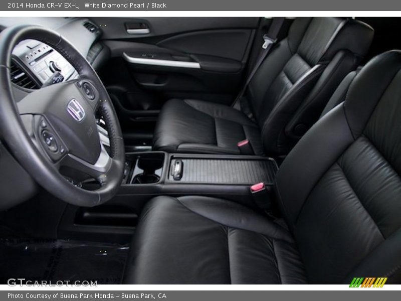 White Diamond Pearl / Black 2014 Honda CR-V EX-L