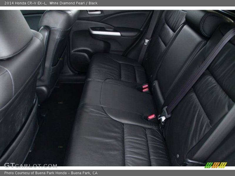 White Diamond Pearl / Black 2014 Honda CR-V EX-L