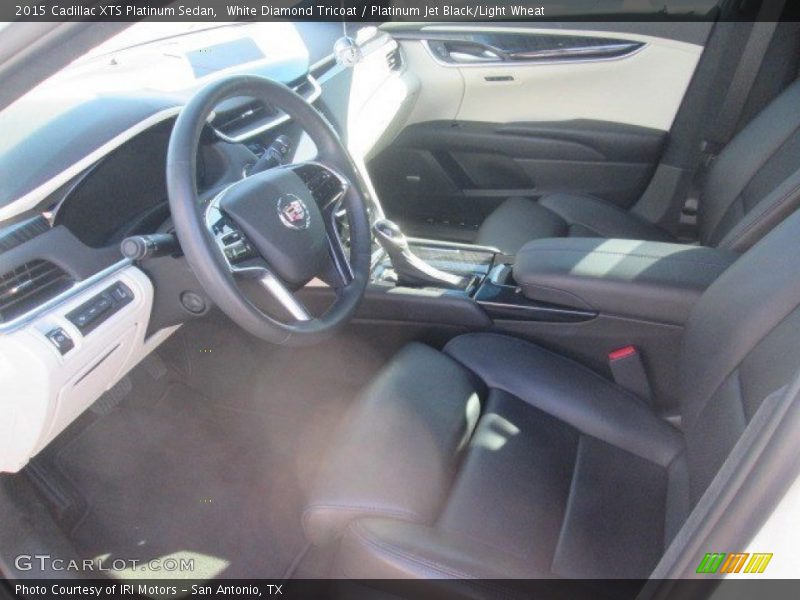 White Diamond Tricoat / Platinum Jet Black/Light Wheat 2015 Cadillac XTS Platinum Sedan