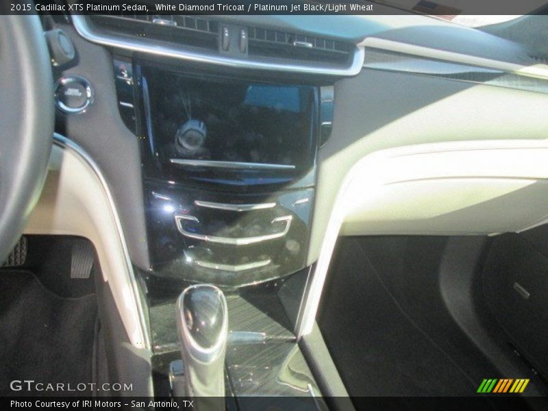 White Diamond Tricoat / Platinum Jet Black/Light Wheat 2015 Cadillac XTS Platinum Sedan