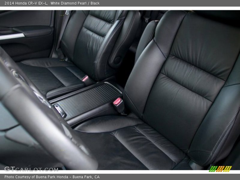 White Diamond Pearl / Black 2014 Honda CR-V EX-L